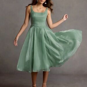 NWT Sage Green Azazie Dress